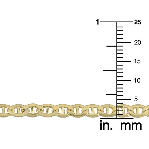Kooljewelry 14k Yellow Gold Filled 4.15 mm Mariner Link Bracelet (7.5 inch) - Image 4