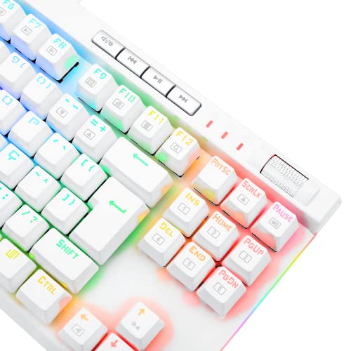 Redragon TECLADO OPTICO GAMER MAGIC-WAND PRO RGB BRANCO SWITCH MARROM ABNT2