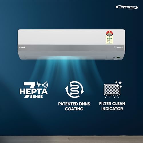 Image of Daikin 1.0 Ton 5 Star Inverter Split AC (Copper, PM1.0 Filter, JTKJ35XV16, White)