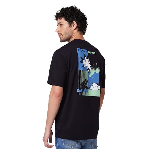 Image of Spykar Men's Comfort Fit N /A Half Sleeve Solid Casual T-Shirt