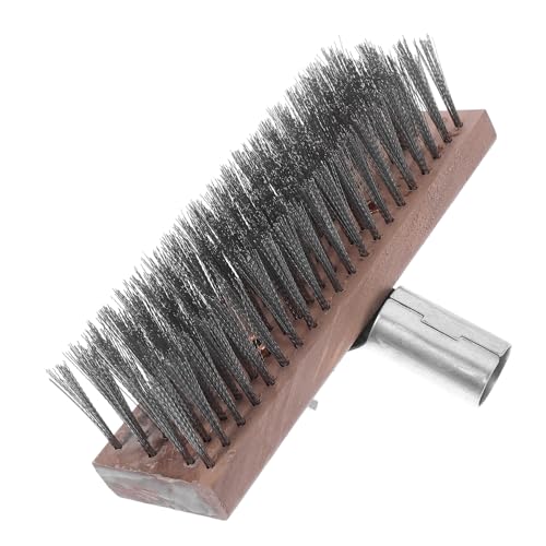 TOYZFRIENDY Spazzola Per Pavimenti Acciaio Inossidabile Con Setole Rigide Per Pulizia Di Bagni e Cucine Rimuove Muschio e Macchie Persistenti Facile Da Sostituire e Duratura