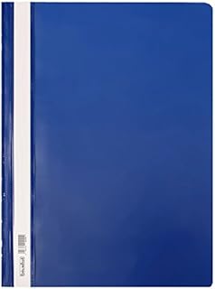 5 x Assorted Colours Clear Cover A4 Presentation Project Folders Hard Document File Organiser Holder Case 2 Prong Display