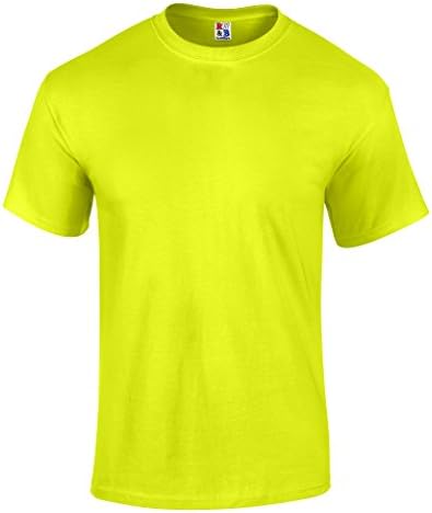 Men's High Visibility Safety Work T Shirt 100% Heavyweight Cotton Made in USA