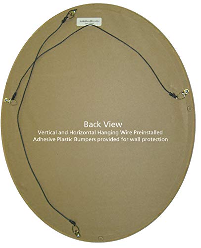 OVALCREST-Oval-Beveled-Wall-Mirror-for-Home-Decor-Santa-Fe-Style-Silver-22×26-Outside-Dimensions OVALCREST Oval Beveled Wall Mirror for Home Decor Santa Fe Style Silver 22×26 Outside Dimensions