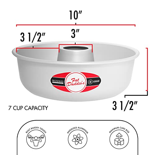 Fat Daddio's RMP-10 Anodized Aluminum Ring Mold Pan, 10 x 3.5 Inch, Silver by Fat Daddio's - Image 2