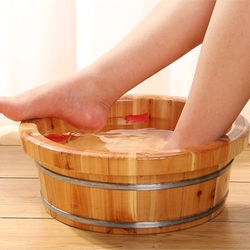 Barril de madera para spa de pies miniatura 5