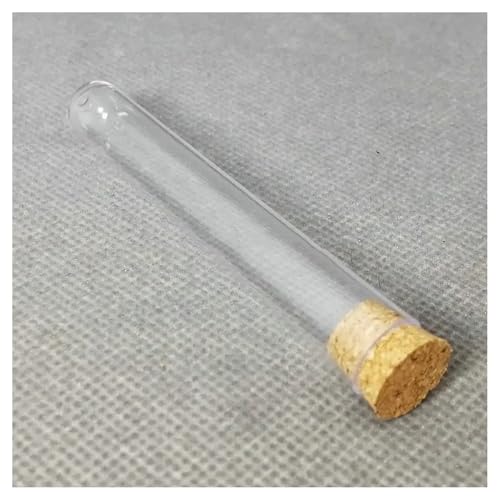 Tubes à essai en plastique transparent 12x75mm avec bouchons pour ateliers de loisirs créatifs
