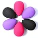 6Pcs Makeup Sponge, Easkep Blender Beauty Foundation Blending Sponge Set with Powder Puff Sponge Support Display Stand Latex Free Multi-Color (6Pcs Makeup Blender Sponges + 1Pcs Sponge Holder)