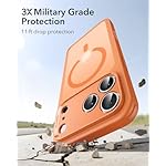 ESR for iPhone 17 Pro Max Case, Camera Control, Compatible with MagSafe, Shockproof Military-Grade Protection, Magnetic Phone Case for iPhone 17 Pro Max, Classic Hybrid Case, Frosted Orange - Image 4