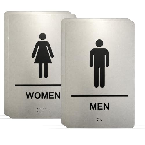 Panneau de toilettes acrylique idéal pour restaurant café et espace de coworking x2
