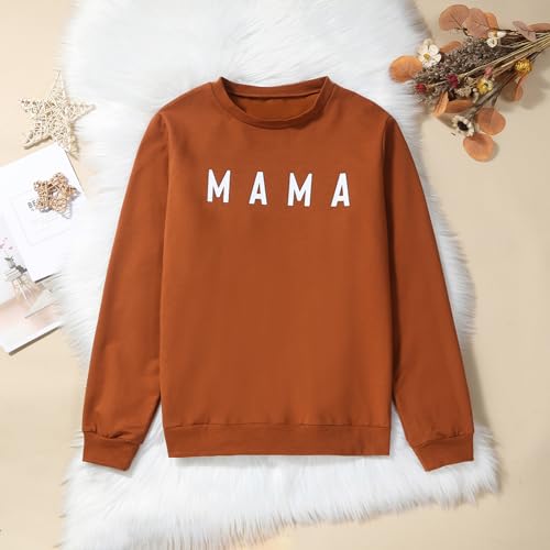 Mommy and Me Matching Outfits Mama and Mini Long Sleeve Crewneck Sweatshirt Halloween Mother Baby Matching Clothes3