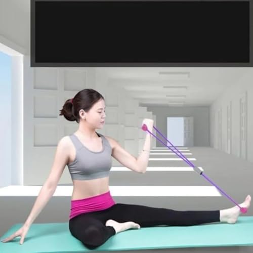 GüncelÇarşı 2 Adet 8 şekilli Elastik Direnç Bandı, İş Yerinde Evde Egzersiz, Vücut Geliştirme Egzersiz Bandı, Kas Antrenmanı, Esneme İpi, Yoga Gym Fitness Pilates - Görsel 7