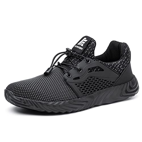Image of Furuian Steel Toe Indestructible Shoes Men Women Lightweight Puncture Resistant Safety Work Shoes Sneakers for Construction Working Breathable