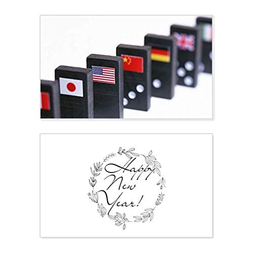 Tarjeta Pai Gow de Año Nuevo con dados para decorar tus reuniones y noches de juego