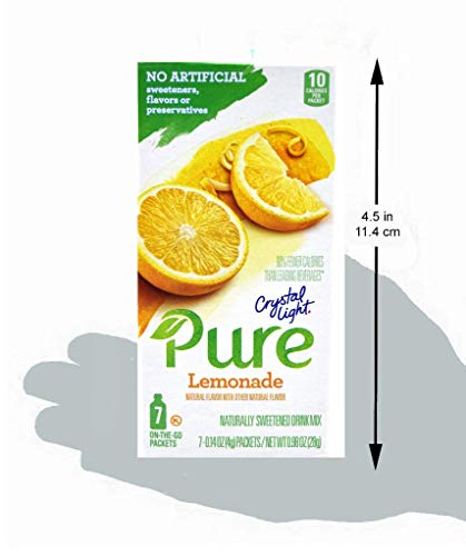 Crystal Light Pure Lemonade On The Go Drink Mix, 7-Packet Box (4 Box Pack) #TOP6