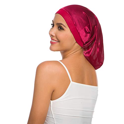 Dreadlock Sleeping Caps, Women Men Spandex Night Sleep Hat Hair