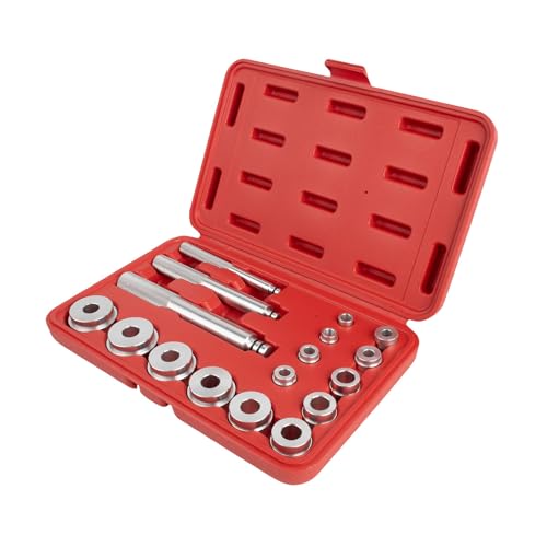 Dixhills Juego de herramientas para rodamientos de ruedas, 17 piezas, kit de montaje para casquillos de rueda, juntas de anillo de rodamiento, herramientas maestras