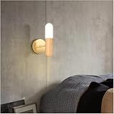 【CARACTÉRISTIQUES ET FONCTIONNALITÉS】 : Dotée d'une lumière LED, cette applique murale en chêne nordique offre un éclairage lumineux et convient aux configurations d'éclairage mural contemporain, industriel ou vintage.