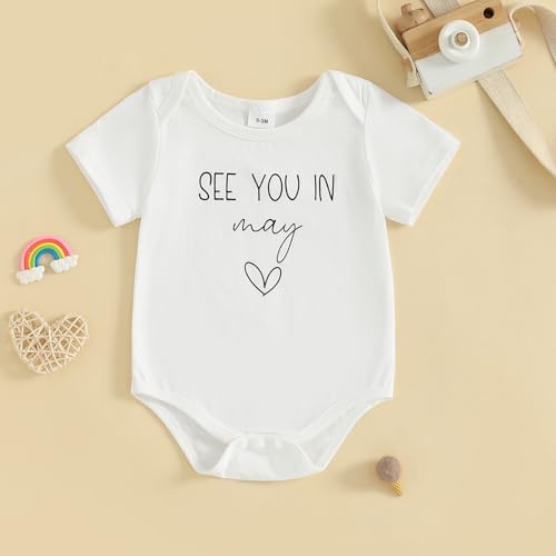 Image of woshilaocai Baby Announcement Bodysuit Pregnancy Reveal for Family | Pregnancy Reveal Ideas&New Baby Surprise for Grandparents, Husband, Aunt, Uncle, Gender Natural Romper, Funny Announcement