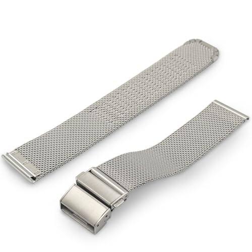 Correa de reloj 16 mm acero inoxidable recambio banda universal 4