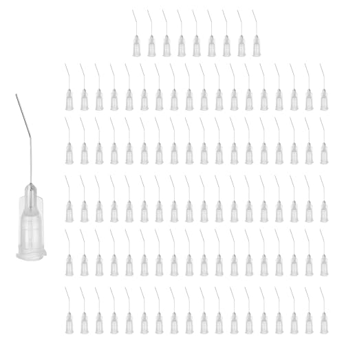 Aiguilles distributrices 27G pour dosage précis de colle liquide coudée 45° uxcell x100