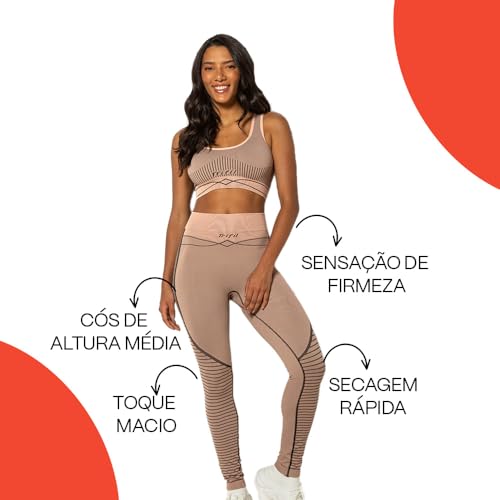 Calça Legging Trifil Sport Sem Costura Com Secagem Rápida | Preto | M