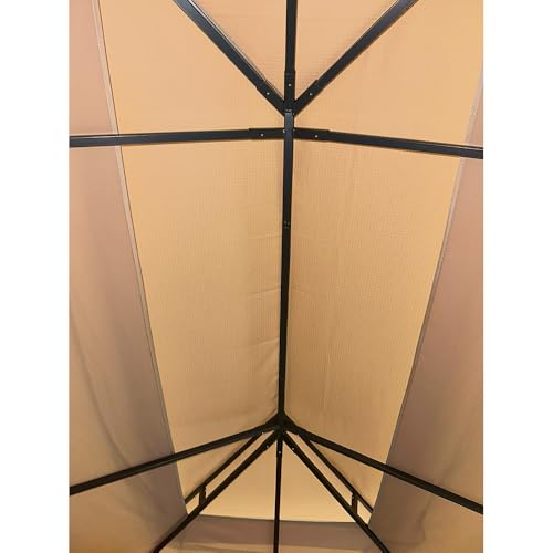 Garden Winds Custom Fit Replacement Canopy Top Cover Compatible with The Lausaint Home GFS006-N02-0 10' x 13' Gazebo - Upgraded Performance RipLock 350 Fabric - Slate Gray by Garden Winds - Used condition - Image 6