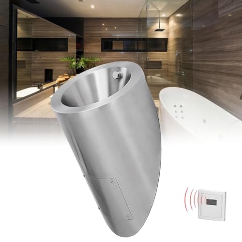 YASS Urinario Inteligente de Pared para Hombre, urinarios de baño de Acero Inoxidable 304, Sanitarios Masculinos para baño público