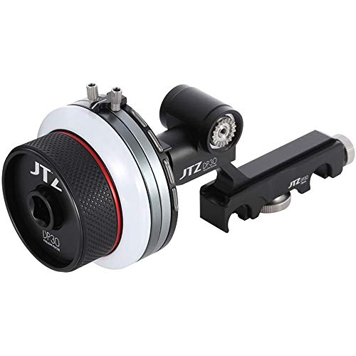 Foto4Easy Jtz Dp30 Cine Follow Focus With 15Mm/19Mm Rail Rod Clamp Sytem Kit For Sony Fs5 Fs7 A7M2 A7 A7R A7S A9 Canon C100 C300 C500 Blackmagic Ursa Mini Bmcc Bmpcc 4K 6K Arri Lens Video Dslr Cameras #TOP4