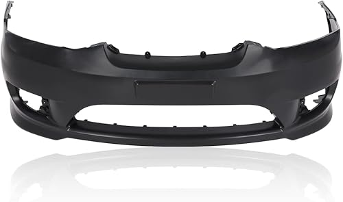 CHEDA Cubierta de parachoques delantero con orificios para lámpara antiniebla imprimada compatible con Hyundai Tiburon 2005-2006 865112C500 HY1000153