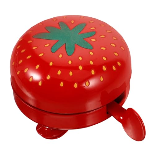 Supvox Convenient Bike Bell Für Mädchen Cartoon-Stil Fahrradklingel Erdbeer-Design Robust Und Für Mountainbikes Und Rennräder Installieren
