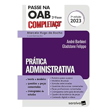 Capa do livro Passe na Oab 2ª Fase - Fgv - Prática Adminstrativo - 7ª edição 2023
