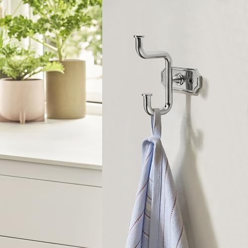 SAILING 2 Pack Nickel Brushed Coat Hooks - Towel & Robe Hooks for Bathroom, Bedroom & Kitchen by SAILING - Image 3