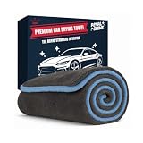 ROYAL SHINE Car Drying Towel | Extra-Large, Ultra Soft & Super Absorbent Double Sided Towel for Drying Cars, Trucks & SUVs - 35" x 24", 1300 GSM | Won’t Leave Streaks, Spots or Scratches