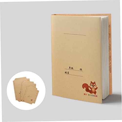 Hemoton 30 Unidades Capa De Livro De Papel Kraft Capa De Encadernação Caderno De Desenho Capa De Liv