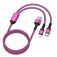Amazon.co.jp: 2in1 充電ケーブル 1.2M 2.4A&3A急速充電 USB-A