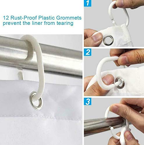 Minyose Fun Shower Curtain Set Giraffe Riding Shark Adventure Theme Awesome Bathroom Decor 70.8X70.8 Inch #TOP1