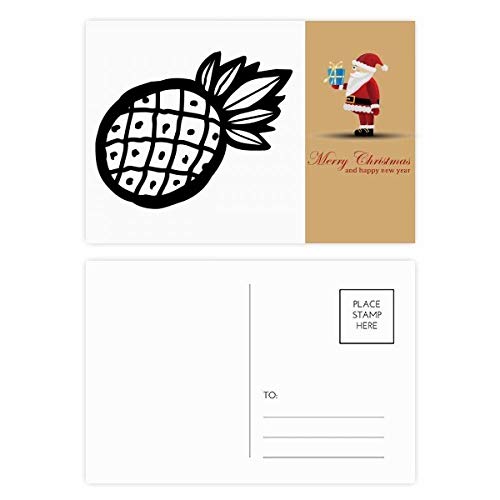 Cartes postales ananas noir lot de 20 à offrir pour passionnés de papeterie
