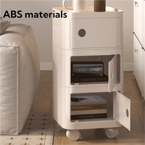 Rangement coulissant pour petits espaces avec cette table de nuit moderne empilable - 4