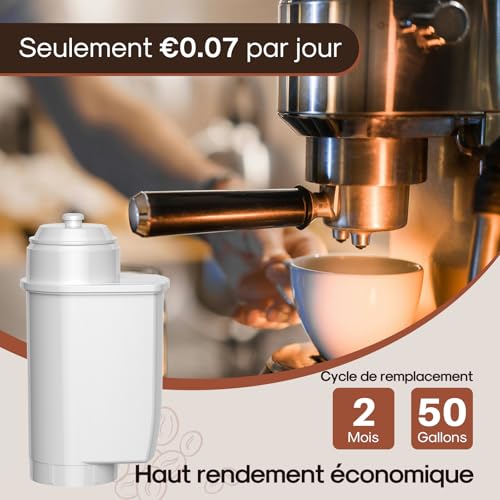 Miniatura 8 de Icepure Filtro De Agua Para Máquina De Café, Compatible Con Filtros De Agua Siemens Eq Series, Eq3 Eq6 Eq9, Eq500, S700, Brita Intenza 575491, Bosch Tcz7003, Tcz7033, 6 Piezas