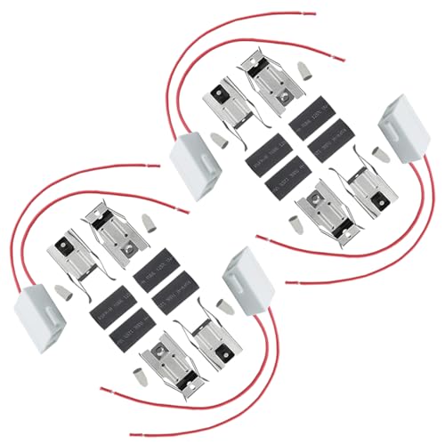 4 Pack 12001676 Range Burner Ceramic Receptacle Kit for Whirlpool RR115 Oven Stove Universal Terminal Block Compatible with Kenmore Sears & Maytag Jenn-Air Roper Magic Chef Amana AP4009015 PS1570190