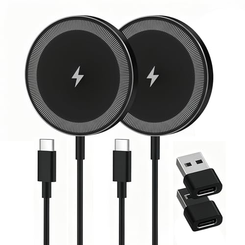 Magnetic Wireless Charger Charging Pad: 15W Qi Fast
