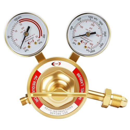 Image of CDL LX95 Extra Heavy Duty Acetylene Regulator CGA510,Forged Brass