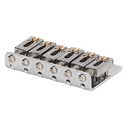 Electric Guitar Bridge, Comfortable 6String Bridge For 6String Replacement Silver #TOP7
