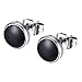 UNAPHYO A Pair Enamel Round Stainless Steel Stud Earring for Men and Women, Blue
