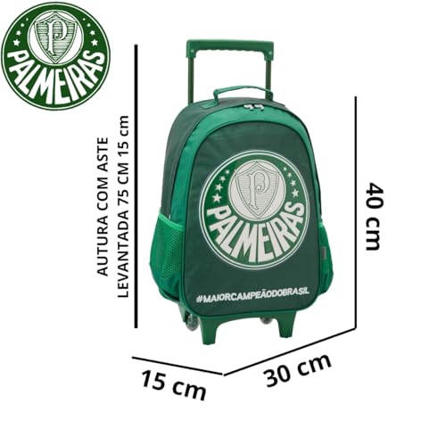 Mochila com Rodinha Palmeiras R1, Grande, Xeryus