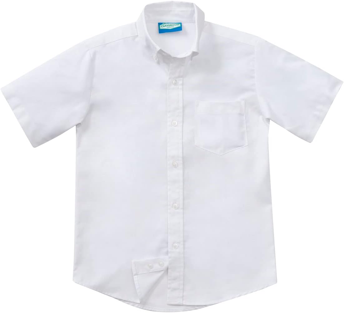 Classroom School Uniforms Boys' Short Sleeve Oxford Shirt