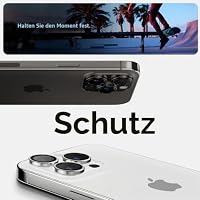 Spigen Apple iPhone 15 Pro / 15 Pro Max / 14 Pro / 14 Pro Max Kamera Lens Glass Protector Glas.tR EZ Fit Optik Pro (2 Stück) Silver - AGL05599 – Ansicht 3