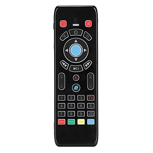 Trådlös Fjärrkontroll, med Pekplatta, Air Mouse Remote, 7 Olika Färger Bakgrundsbelysning, 6-axligt Gyroskop, med Uppladdningsbart Batteri, för Smart TV, Minidator, TV-boxar