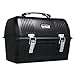 Stanley Classic Lunch Box 10 qt | Vintage Metal Lunchbox | Durable Meal Container with Handle and Latch | Stores Food, Drinks, Thermos, Water Bottle | Matte Black